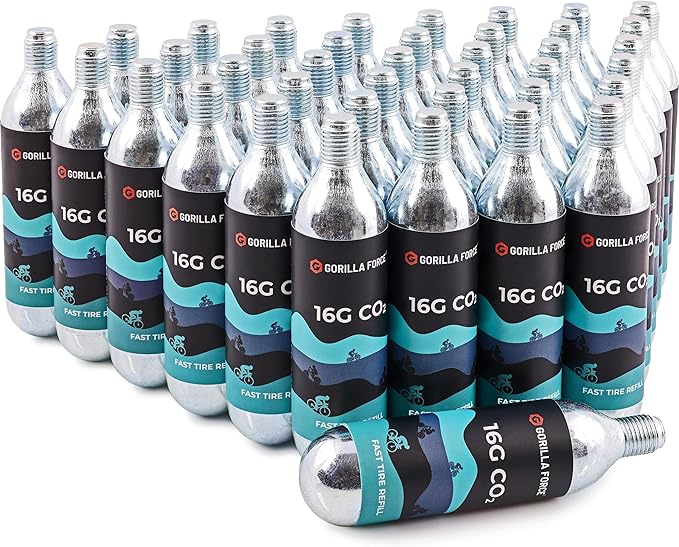 Threaded CO2 Cartridges, 16g for Bike Tire Inflators