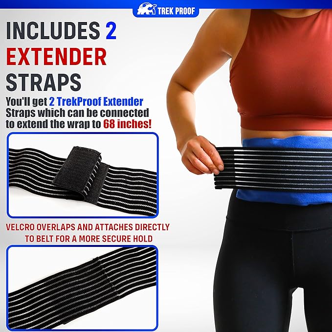 Ice Pack (3-Piece Set) – Reusable Hot and Cold Therapy Gel Wrap Support Injury Recovery, Alleviate Joint and Muscle Pain – Rotator Cuff, Knees, Back & More (3 Piece Set - Large)