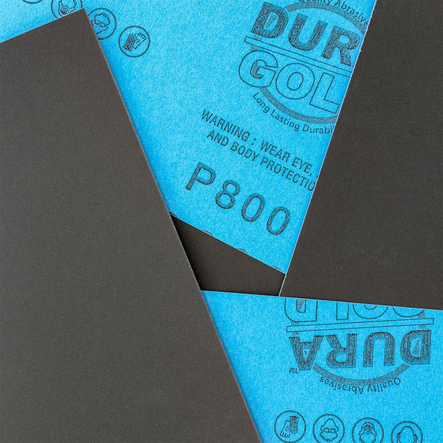 Dura-Gold Premium 800 Grit Wet or Dry Sandpaper Sheets, 5-1/2" x 9", Box of 25 - Car Color Sanding, Detailing, Polishing Automotive, Woodworking Wood Furniture, Metal Finishing, Hand Sand Block Sander