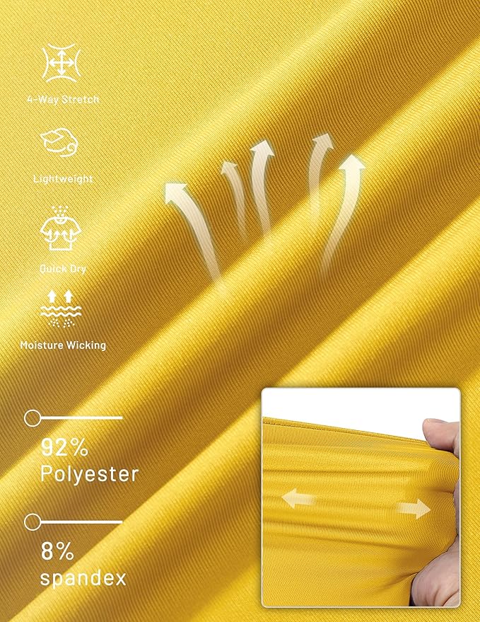 MIER Men's Dry Fit Workout T-Shirts Athletic Running Tee Short Sleeve Crew Neck Gym Tops, Polyester, Moisture Wicking