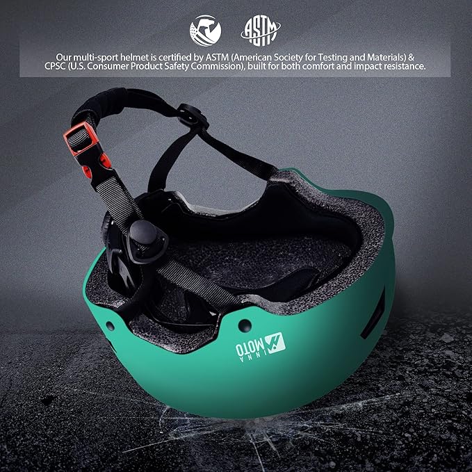 Skateboard Helmet for Adults - Adjustable Certified Safety Adults Helmet for Skateboarding Bike Bicycle Scooter Cycling Skate Skating Multisport Helmets for Women Men Boys Girls Kids Youth