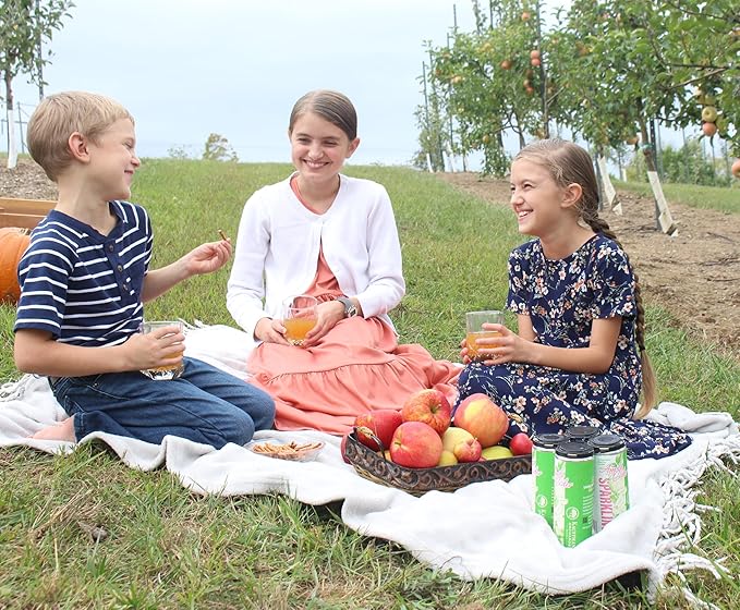 Kauffman Orchards Sparkling Apple Cider, 12 oz. Can (Pack of 12)